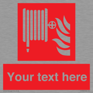 Custom Fire hose reel Sign